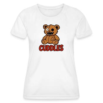 Cuddle Bear - Women's Functional T-Shirt - white - Front - AI Model Female 172 dark (172cm)