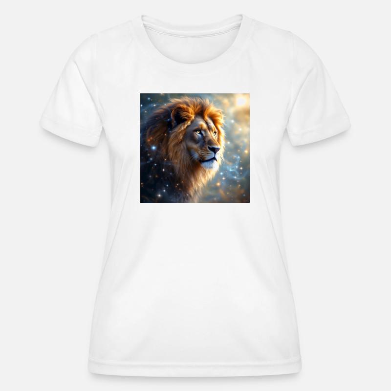 Power Animal Lion - Women's Functional T-Shirt - white
