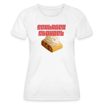 Schlager Strudel Crowd Energy - Women's Functional T-Shirt - white - Front - AI Model Female 172 dark (172cm)