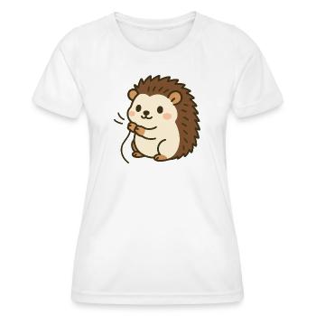Câlin Stinger Hérisson Bébé - T-shirt sport Femme - blanc - Devant - AI Model Female 172 dark (172cm)
