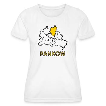 PANKOW, un quartier de Berlin - T-shirt sport Femme - blanc - Devant - AI Model Female 172 dark (172cm)