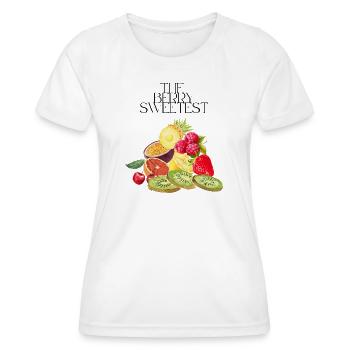 The Berry Sweetest – Variété fruitée et saine - T-shirt sport Femme - blanc - Devant - AI Model Female 172 dark (172cm)