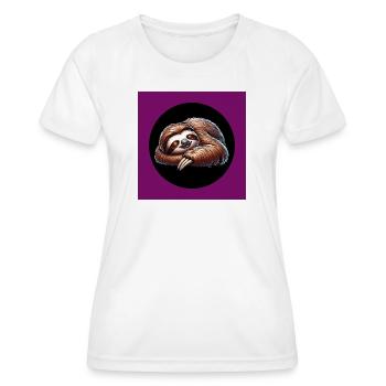 Sloth - always stay cool with the calm - Women's Functional T-Shirt - white - Front - AI Model Female 172 dark (172cm)