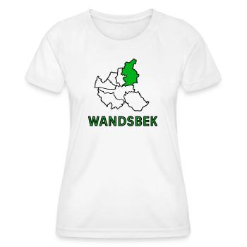 Wandsbek, un quartier de Hambourg - T-shirt sport Femme - blanc - Devant - AI Model Female 172 dark (172cm)