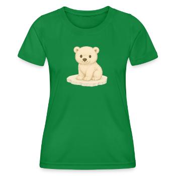 Nordic Arctic - Polar Bear - Women's Functional T-Shirt - kelly green - Front - AI Model Female 172 dark (172cm)