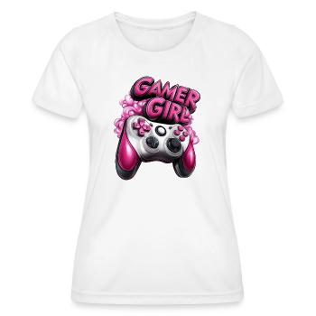 Gamergirl pink Design - Frauen Funktions-T-Shirt - Weiß - Vorne - AI Model Female 172 dark (172cm)