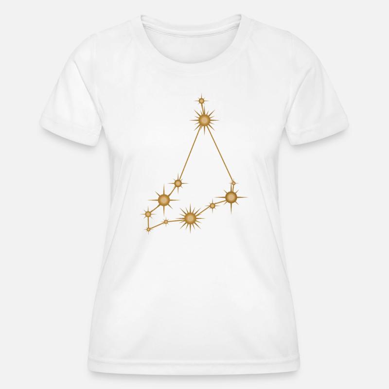Sternbild Steinbock Sternzeichen Sternzeichen - Frauen Funktions-T-Shirt - Weiß