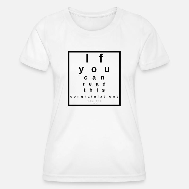 Eye test - Women's Functional T-Shirt - white