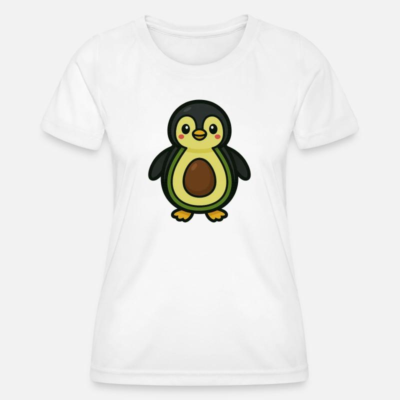 Pingucado - Women's Functional T-Shirt - white