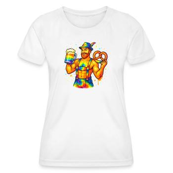 pride bavarian - Women's Functional T-Shirt - white - Front - AI Model Female 172 dark (172cm)