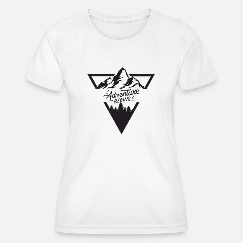 Mountain Adventure - Women's Functional T-Shirt - white