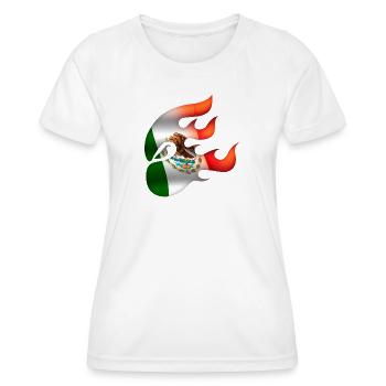Drapeau du Mexique - Mexique - Ninja - T-shirt sport Femme - blanc - Devant - AI Model Female 172 dark (172cm)