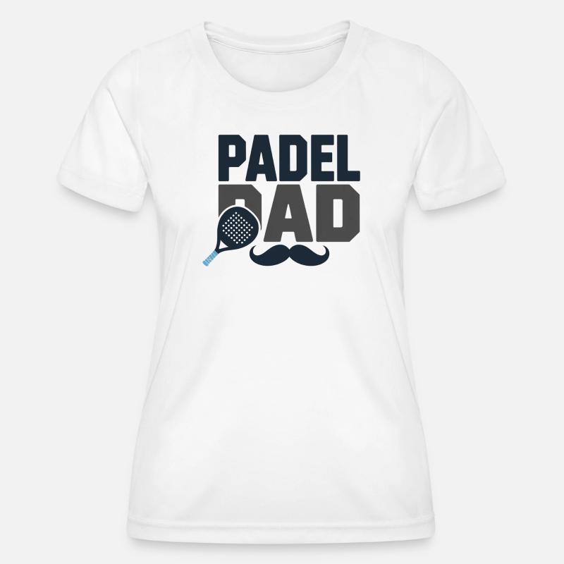 Padel Dad - Women's Functional T-Shirt - white