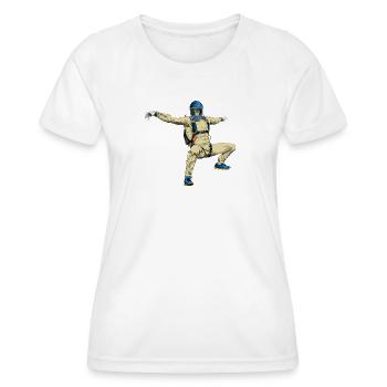 Skydiver - Women's Functional T-Shirt - white - Front - AI Model Female 172 dark (172cm)