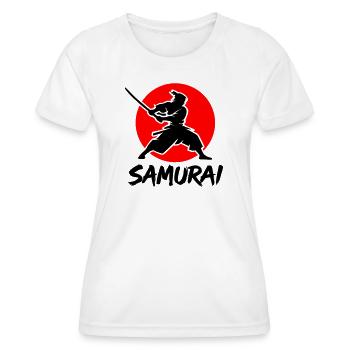 Samouraï - T-shirt sport Femme - blanc - Devant - AI Model Female 172 dark (172cm)