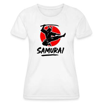 Samouraï - T-shirt sport Femme - blanc - Devant - AI Model Female 172 dark (172cm)