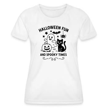times - Frauen Funktions-T-Shirt - Weiß - Vorne - AI Model Female 172 dark (172cm)
