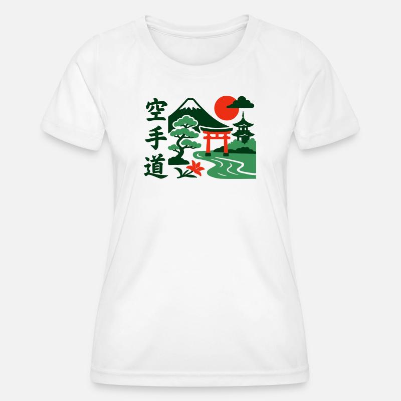 Karate Nature - Women's Functional T-Shirt - white