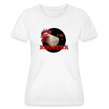Custom Rooster Design for Unique Style - Women's Functional T-Shirt - white - Front - AI Model Female 172 dark (172cm)
