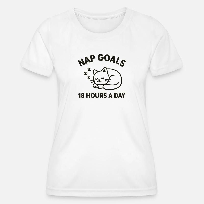 Nap Goals - Women's Functional T-Shirt - white