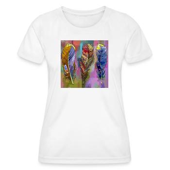 Stylo - T-shirt sport Femme - blanc - Devant - AI Model Female 172 dark (172cm)