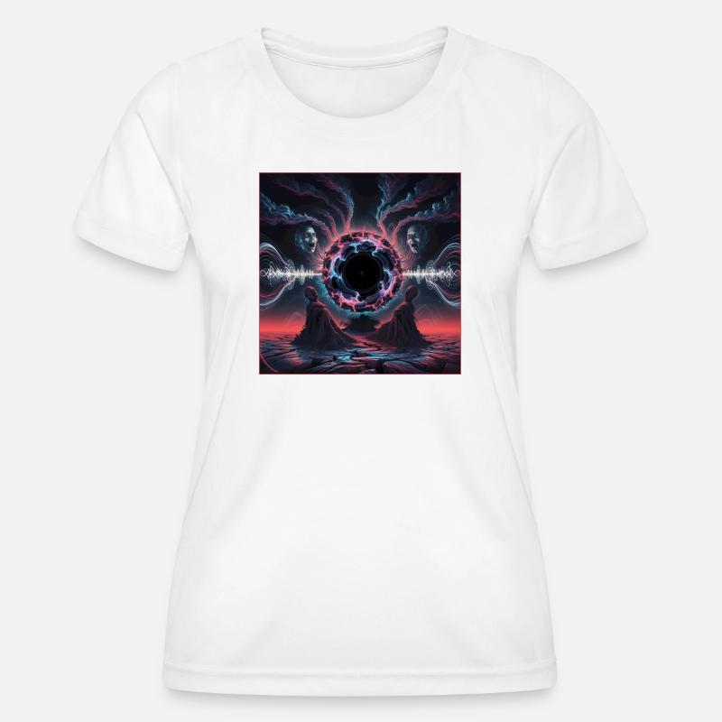 Cosmic Rift Dreamscape Design - Women's Functional T-Shirt - white