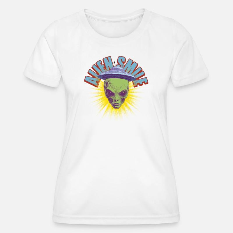 Alien Smile - Women's Functional T-Shirt - white