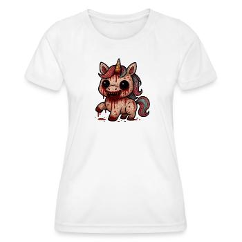 Bloody Horror Unicorn - Women's Functional T-Shirt - white - Front - AI Model Female 172 dark (172cm)