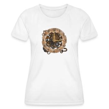 Montres Steampunk - T-shirt sport Femme - blanc - Devant - AI Model Female 172 dark (172cm)