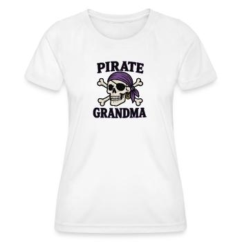Pirate Grandma - Frauen Funktions-T-Shirt - Weiß - Vorne - AI Model Female 172 dark (172cm)