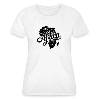 Afrika - Souvenir-Design - Frauen Funktions-T-Shirt - Weiß - Vorne - AI Model Female 172 dark (172cm)