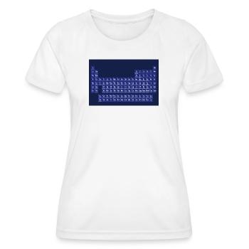 The periodic table of the elements - Women's Functional T-Shirt - white - Front - AI Model Female 172 dark (172cm)