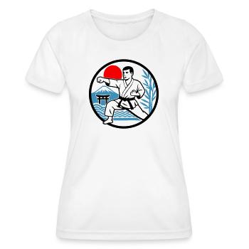 Karate Nature - Women's Functional T-Shirt - white - Front - AI Model Female 172 dark (172cm)