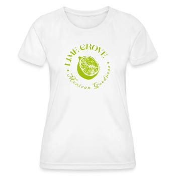 Citron vert et citron design botanique - T-shirt sport Femme - blanc - Devant - AI Model Female 172 dark (172cm)