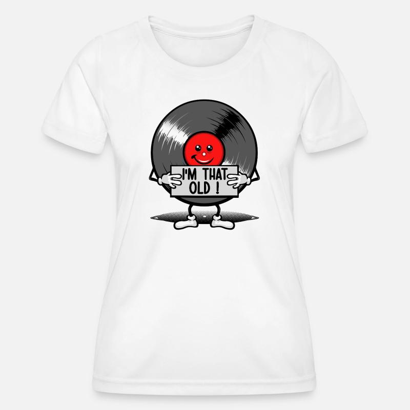 As old as a record - Women's Functional T-Shirt - white