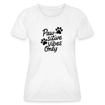 Patte sitive - T-shirt sport Femme - blanc - Devant - AI Model Female 172 dark (172cm)