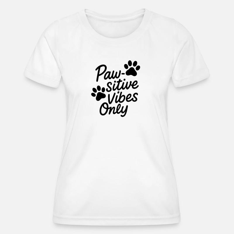 Paw sitive - Women's Functional T-Shirt - white