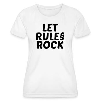 Rules Rock - Women's Functional T-Shirt - white - Front - AI Model Female 172 dark (172cm)