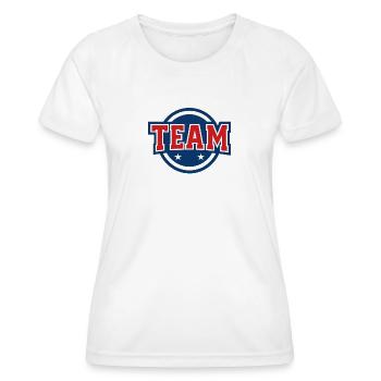Team Logo Design - Women's Functional T-Shirt - white - Front - AI Model Female 172 dark (172cm)