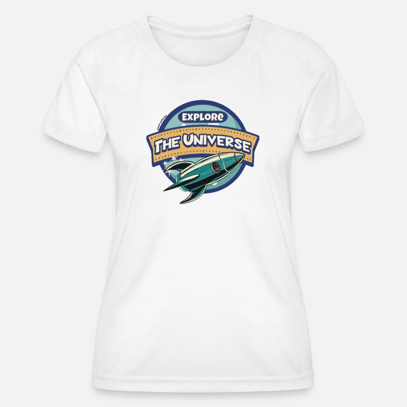 Space Explorer - Explore the Universe - Women's Functional T-Shirt - white