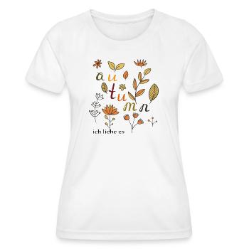 Automne - T-shirt sport Femme - blanc - Devant - AI Model Female 172 dark (172cm)