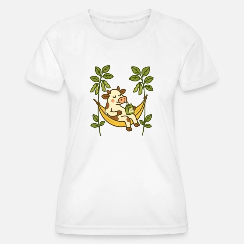 Soy Good, Moo Better - Women's Functional T-Shirt - white