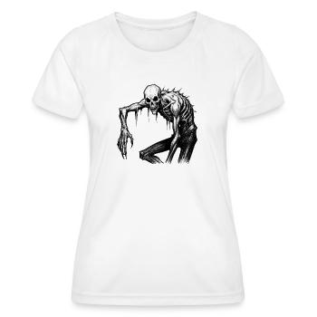 Cauchemar Spooky Squelette Mascarade - T-shirt sport Femme - blanc - Devant - AI Model Female 172 dark (172cm)