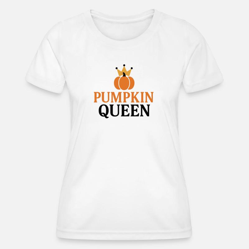 Pumpkin Queens Design - Women's Functional T-Shirt - white