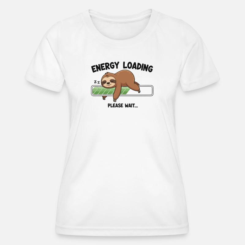 Battery Nap Mode - Women's Functional T-Shirt - white