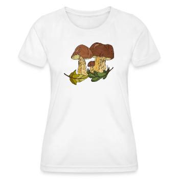 mycètes - T-shirt sport Femme - blanc - Devant - AI Model Female 172 dark (172cm)