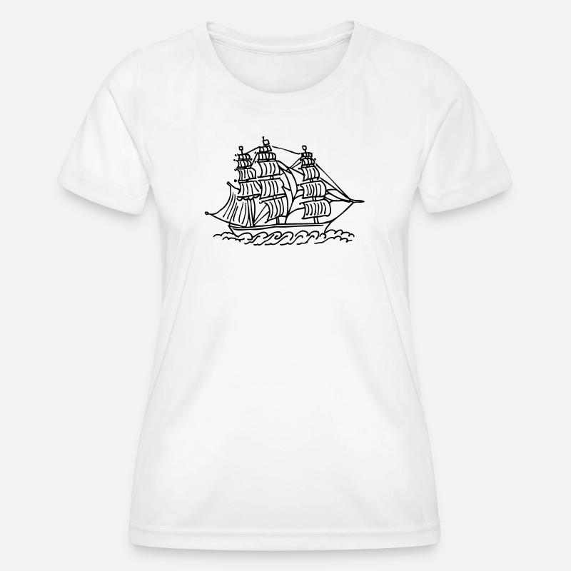 ship - Women's Functional T-Shirt - white