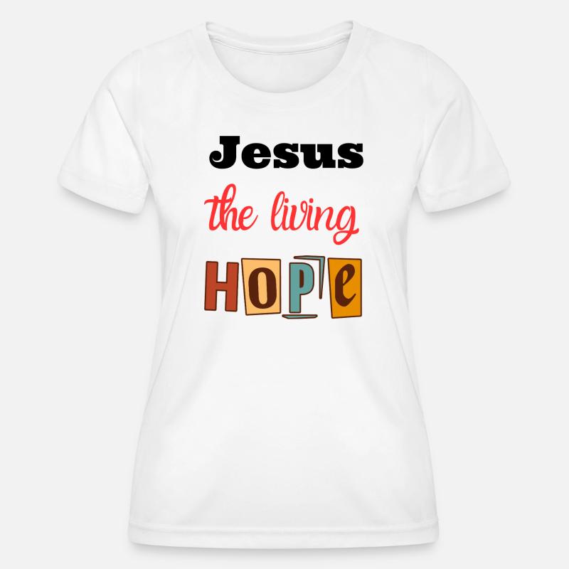 Joie de vivre Hope Design - Women's Functional T-Shirt - white