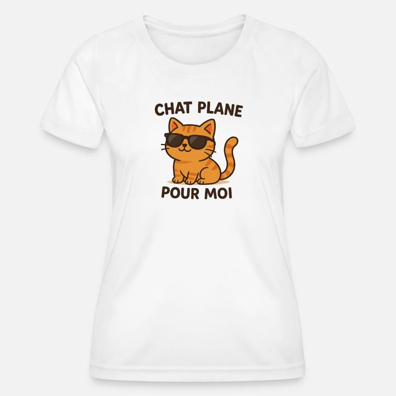 Sun Cat Style - Women's Functional T-Shirt - white
