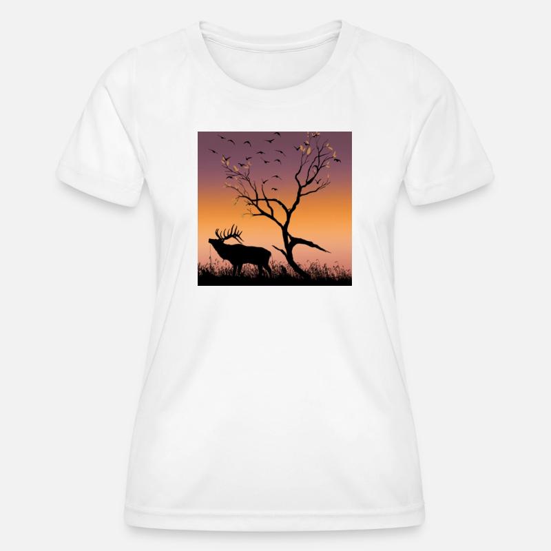 Sunset Nature - Women's Functional T-Shirt - white